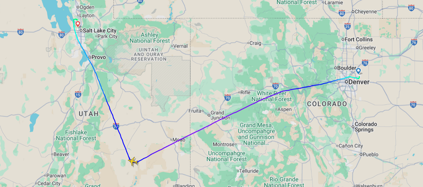 flightradar24 united salt lake city