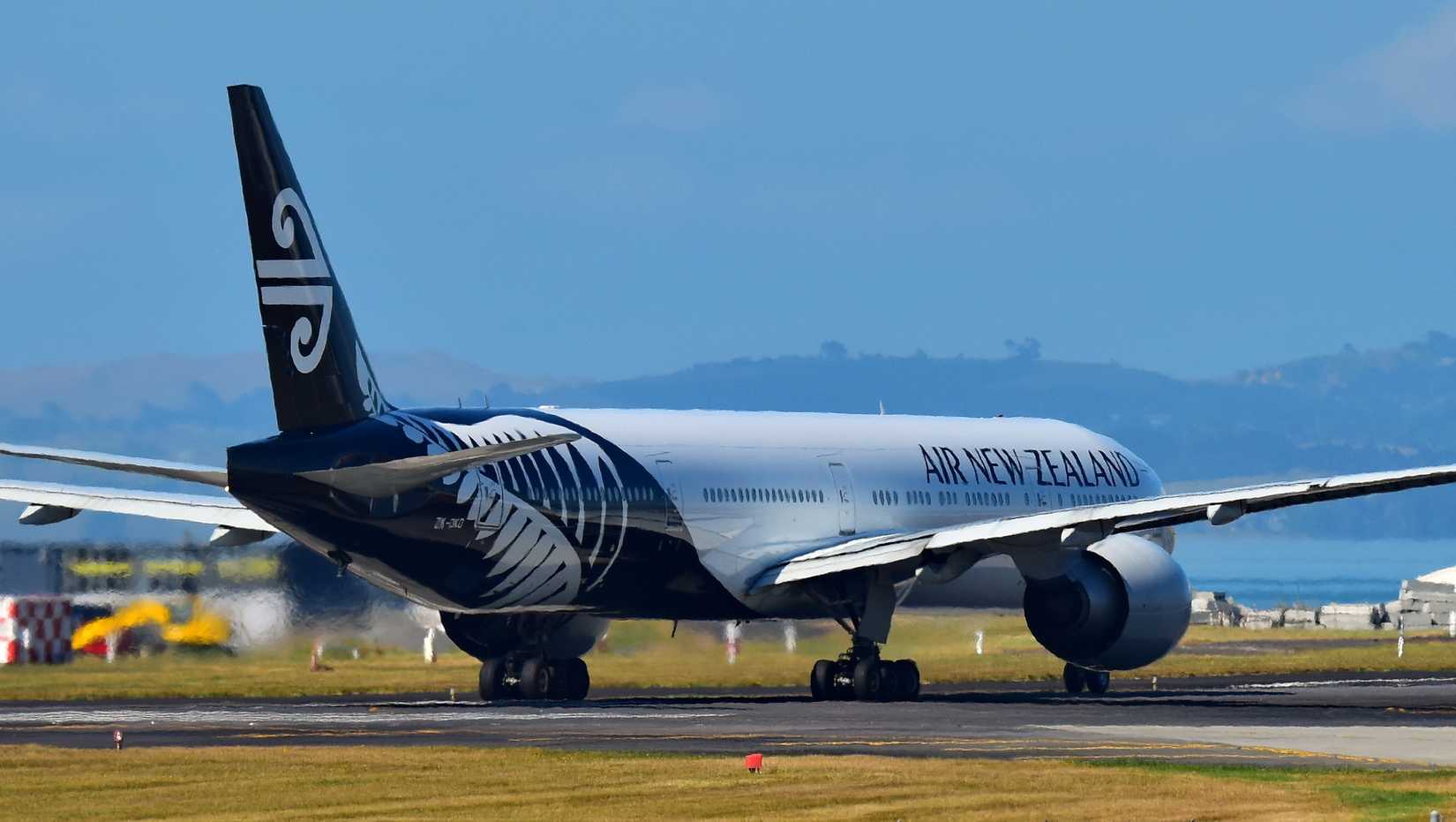 Air New Zealand Boeing 777-300ER taxiing at Auckland International Airport on December 17, 2017 in Auckland
