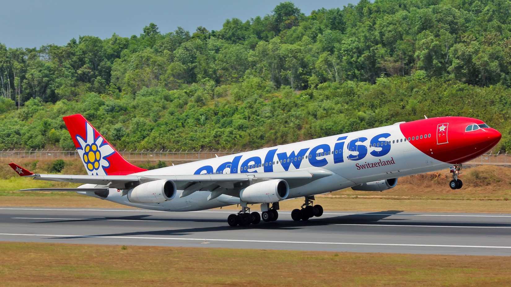 Edelweiss A340 Departing Phuket