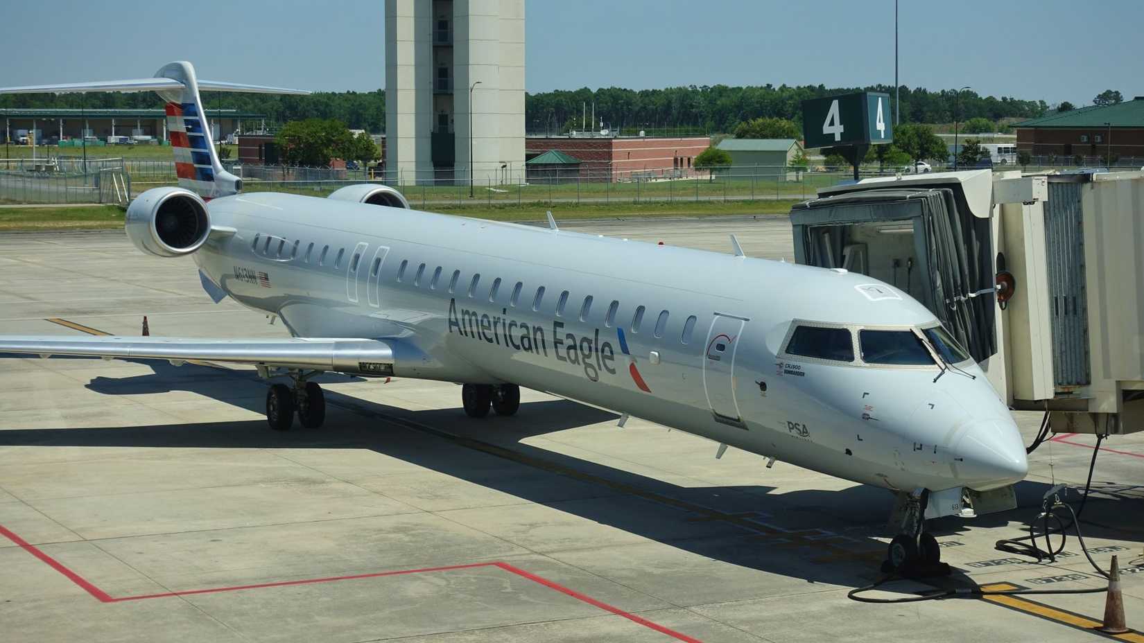 American Eagle CRJ-900 Parked At Gate