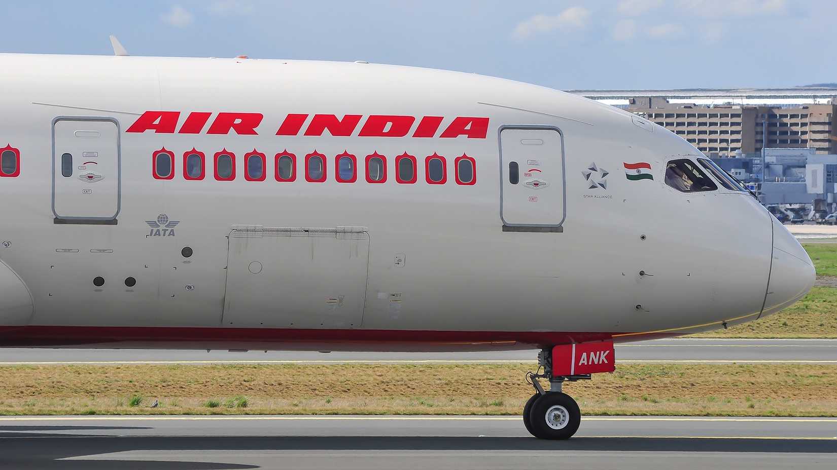 An Air India Boeing 787-8 taxiing