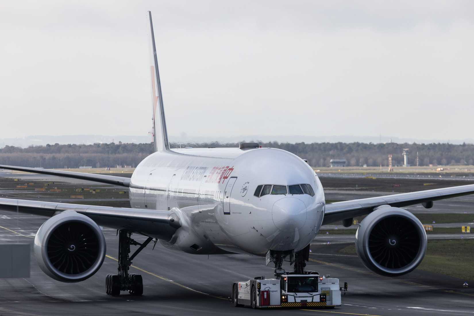 China Eastern Boeing 777-300ER Being Towed