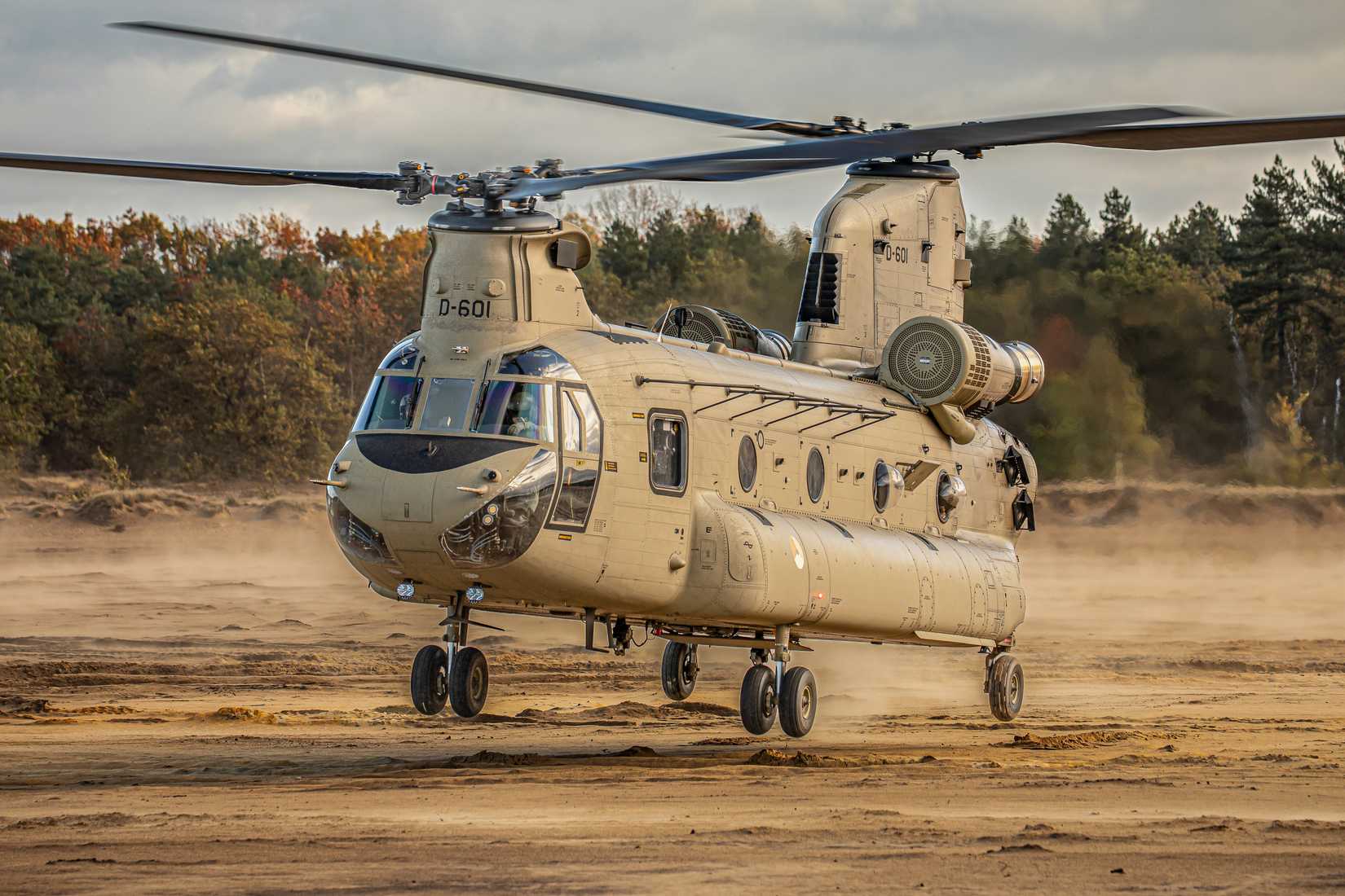 Boeing H-47 Chinook Landing