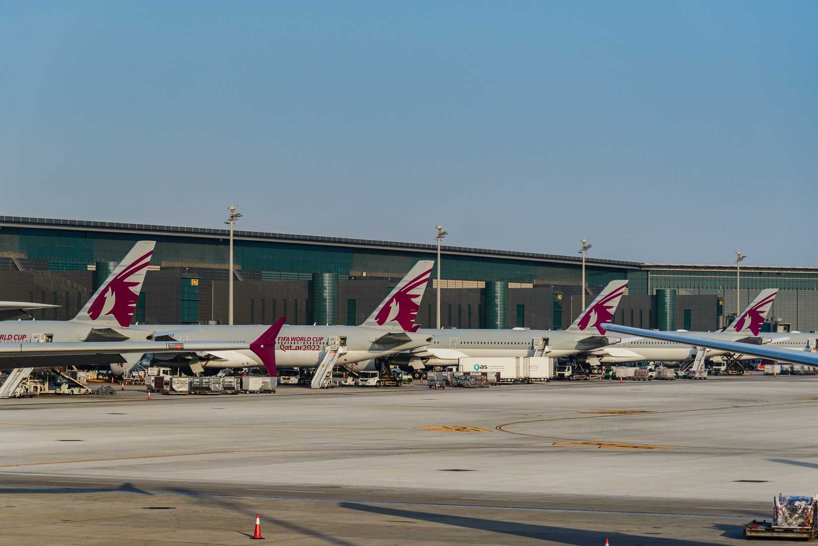 Qatar Airways Aircraft Parked