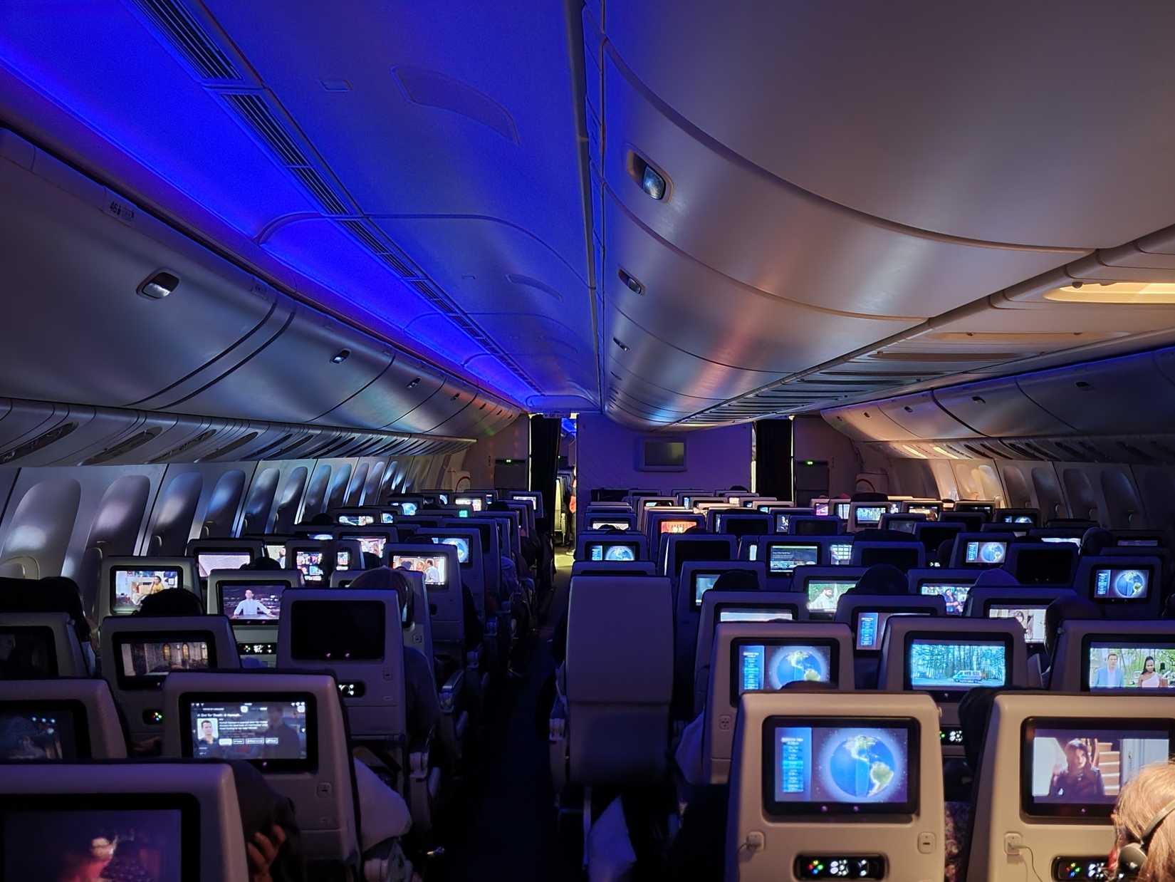 Onboard a Qatar Airways Boeing 777-300ER (Economy Cabin)