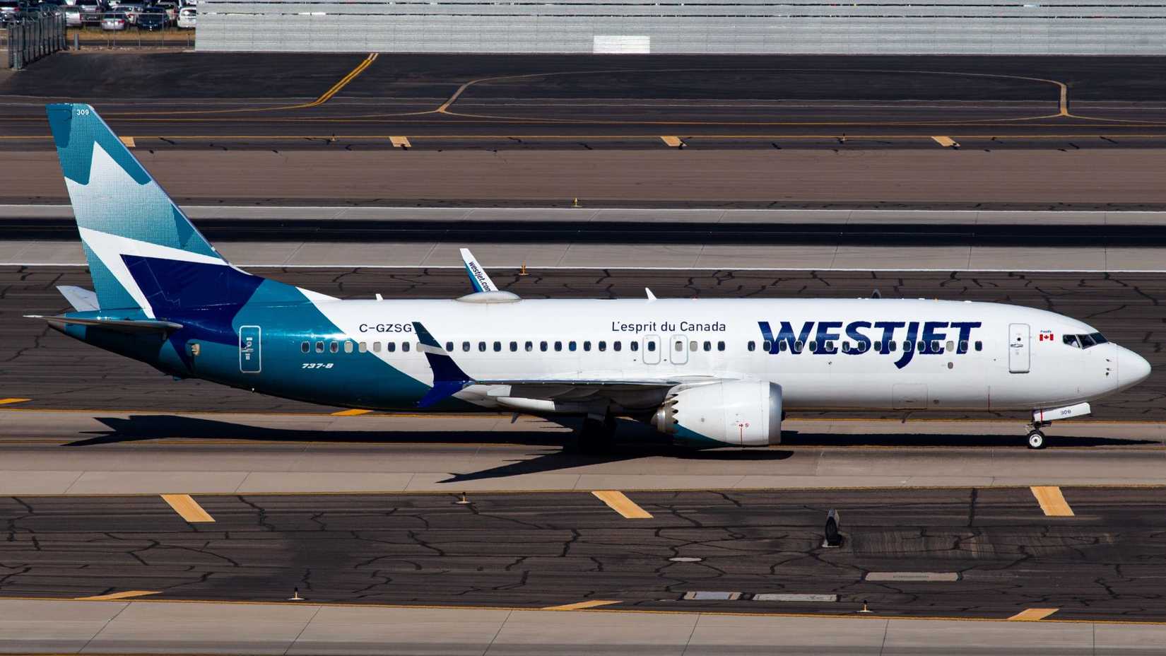 WestJet Boeing 737 MAX 8 Taxiing