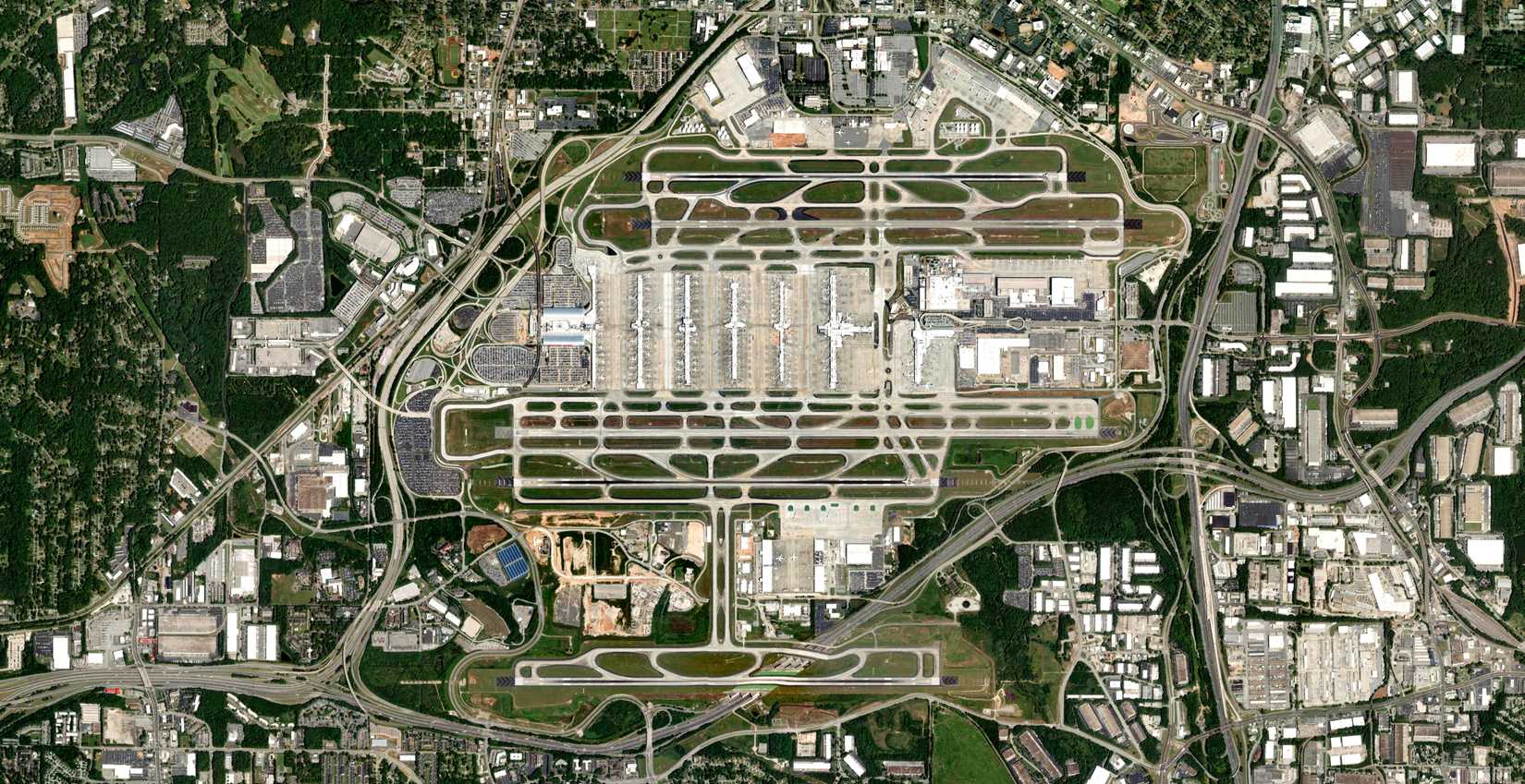 Atlanta Airport from the skies