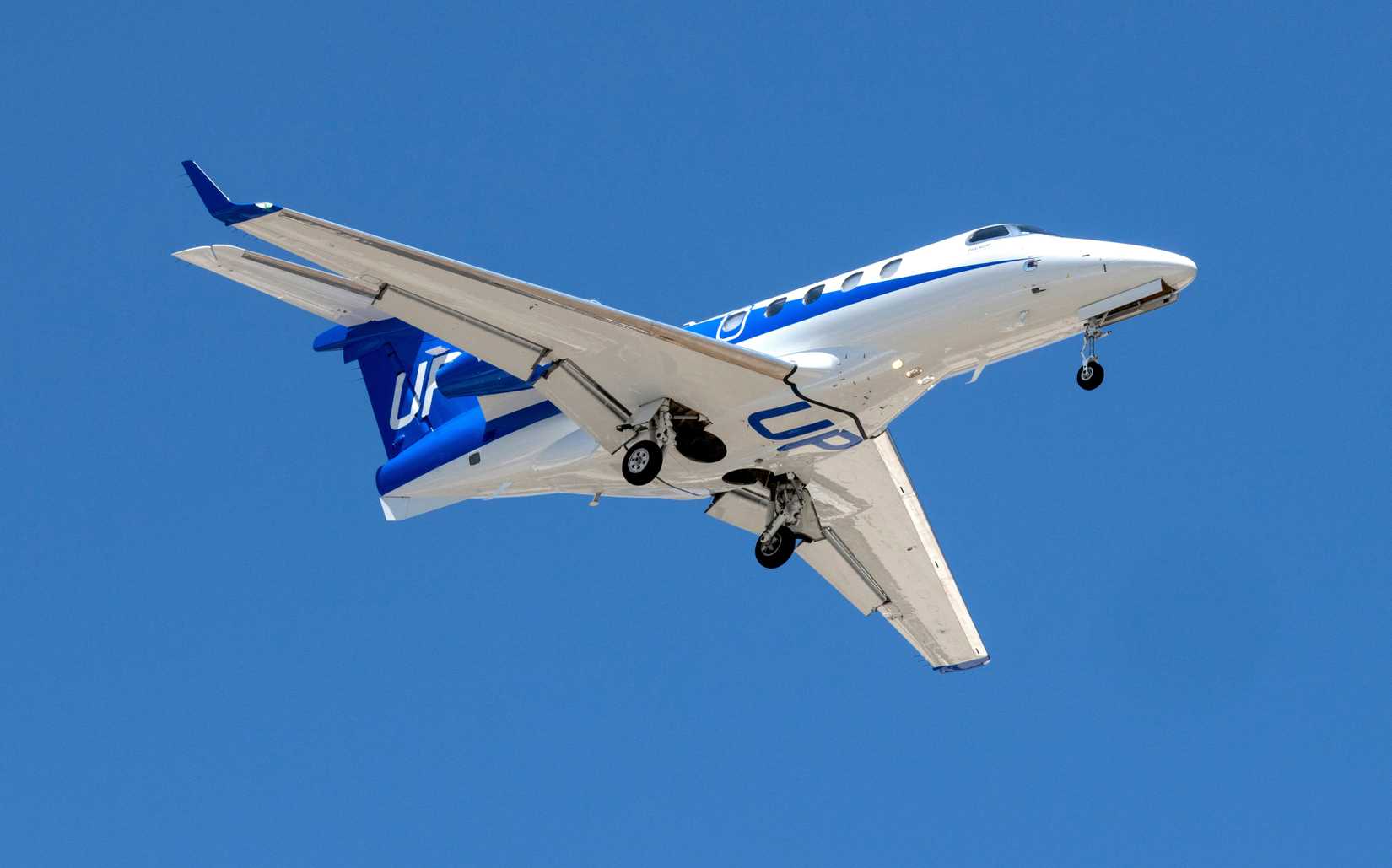 WheelsUp Embraer Phenom 300 On Approach