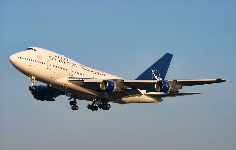SyrianAir 747SP Heathrow