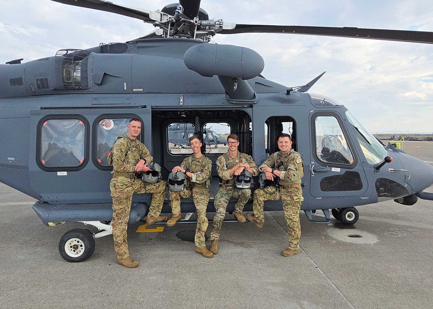The air crew located a lost hiker Aug. 25-26, 2025, in the Stillwater Plateau region of the Beartooth Mountains, Mont. It was the squadron’s first full search and rescue operation using an MH-139 Grey Wolf.