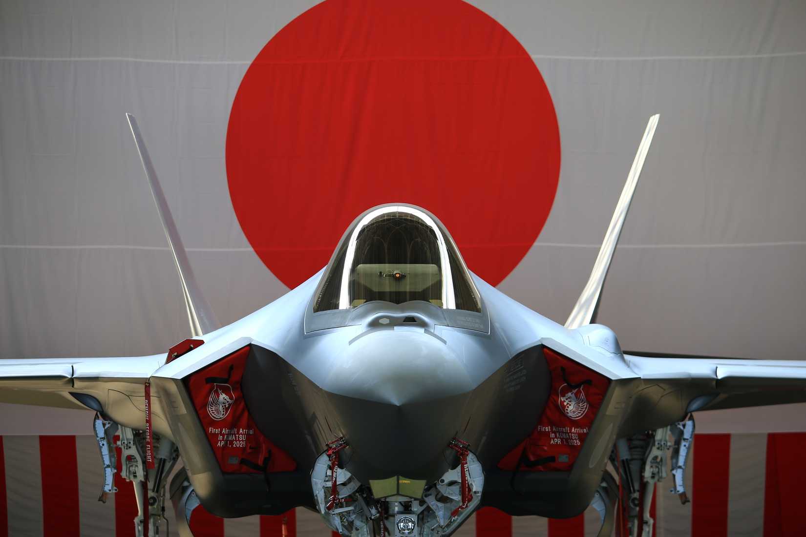 The Japan Air Self-Defense Force (JASDF) held an F-35 aircraft delivery ceremony at Komatsu Air Base.