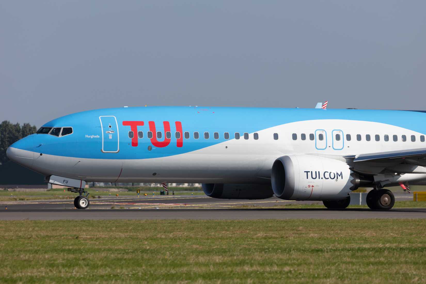 TUI (X3 TUI) at Amsterdam Schiphol Airport (EHAM AMS) with a Boeing 737 MAX 8