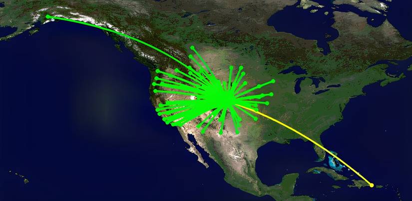 UA DEN-PUJ connectivity in November 2025