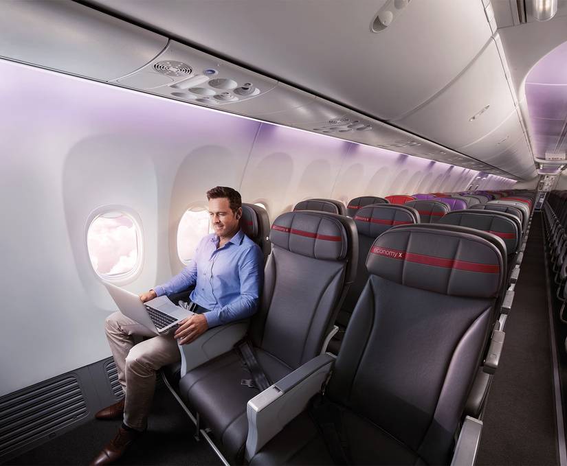 Virgin Australia Boeing 737 Economy cabin