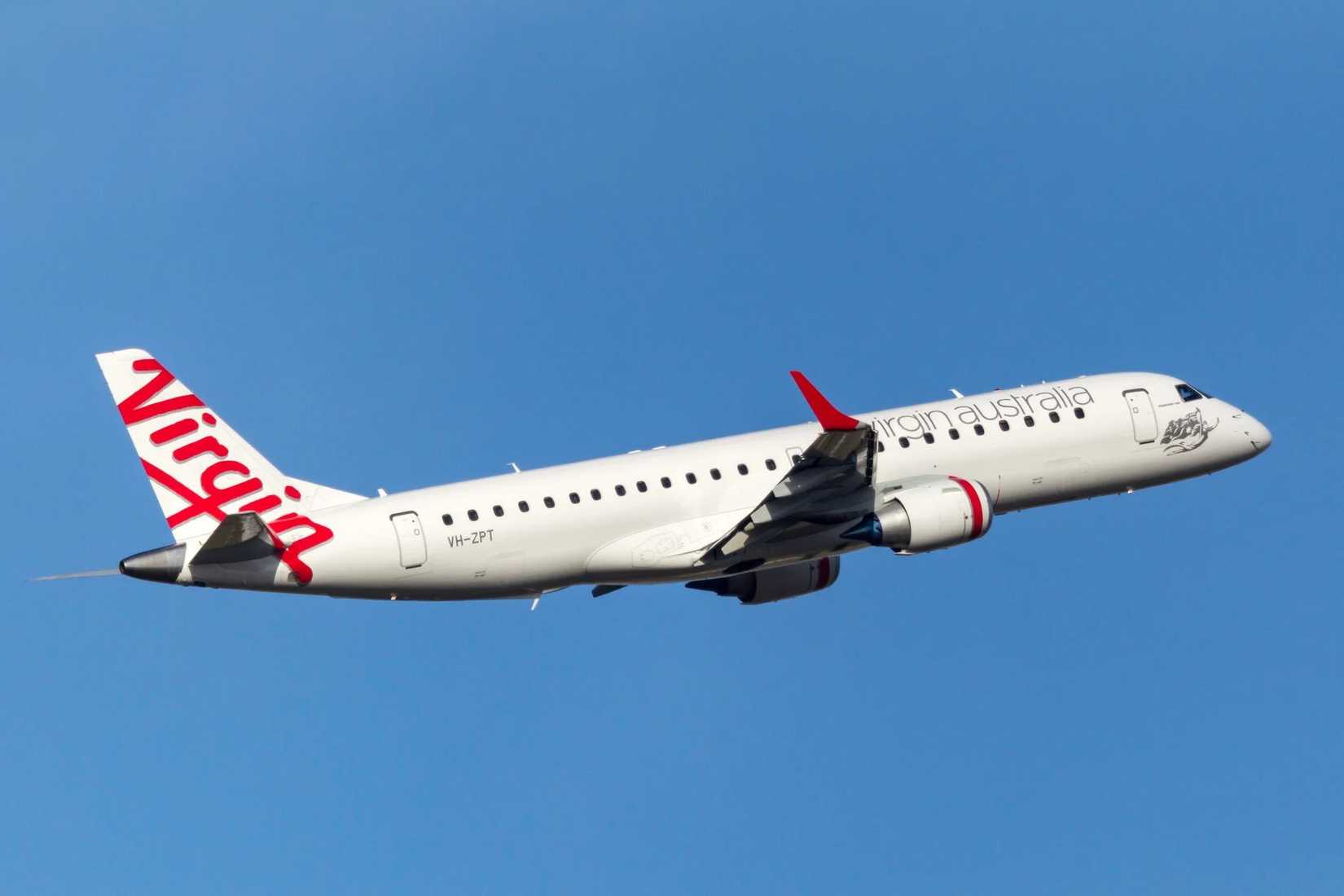 Virgin Australia Embraer E190-E2 on climb out