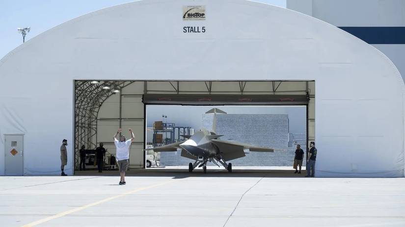 Lockheed Martin X-59 in Hangar