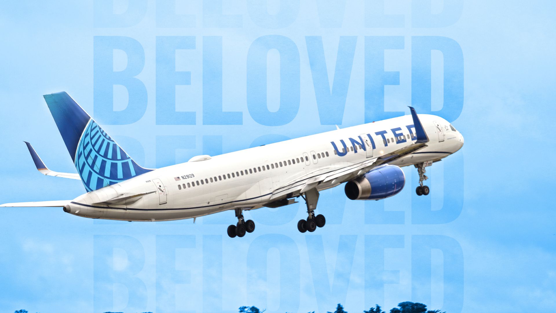 United Airlines 757 Departing