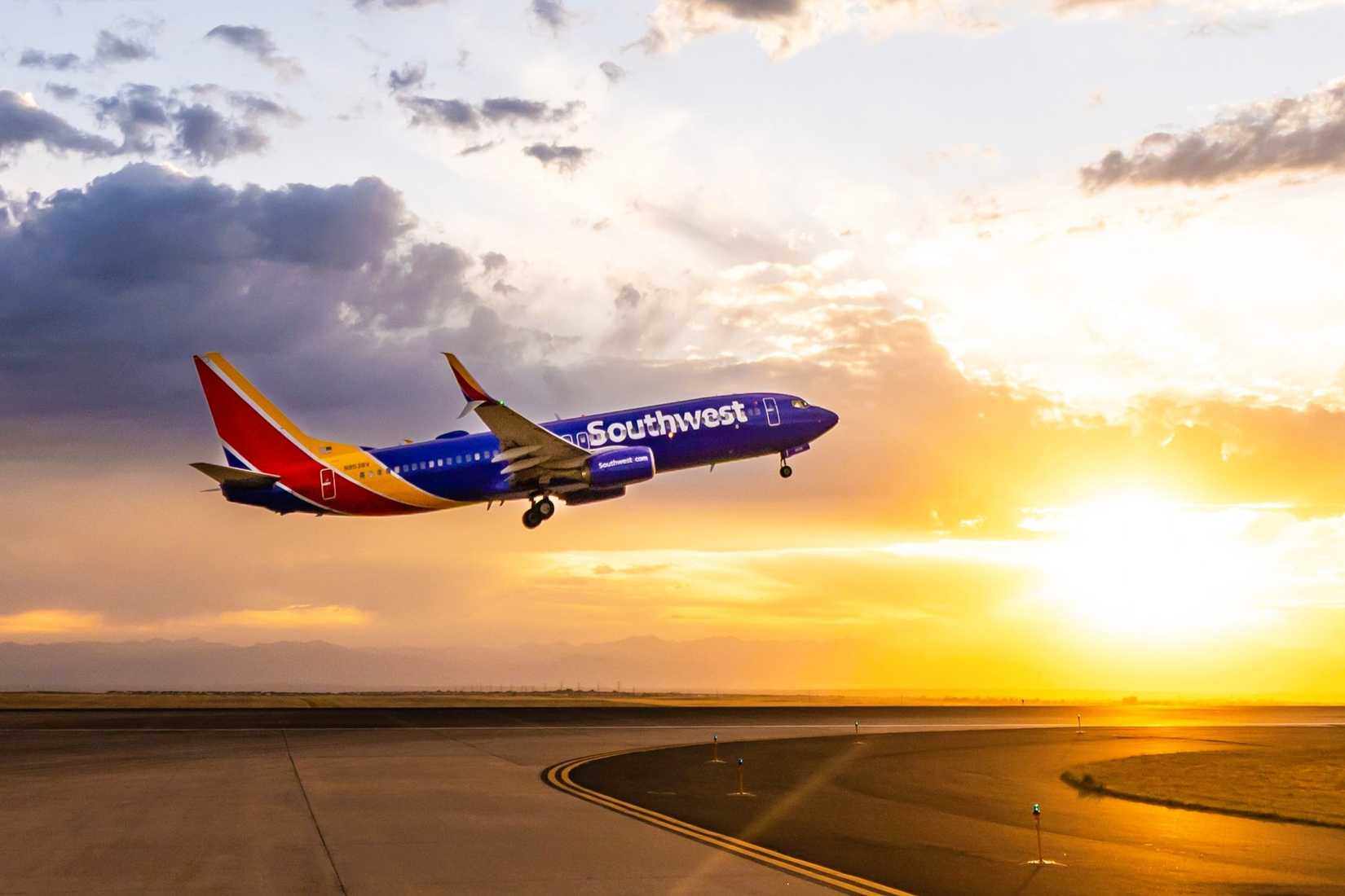 Southwest Boeing 737 MAX 8 taking off