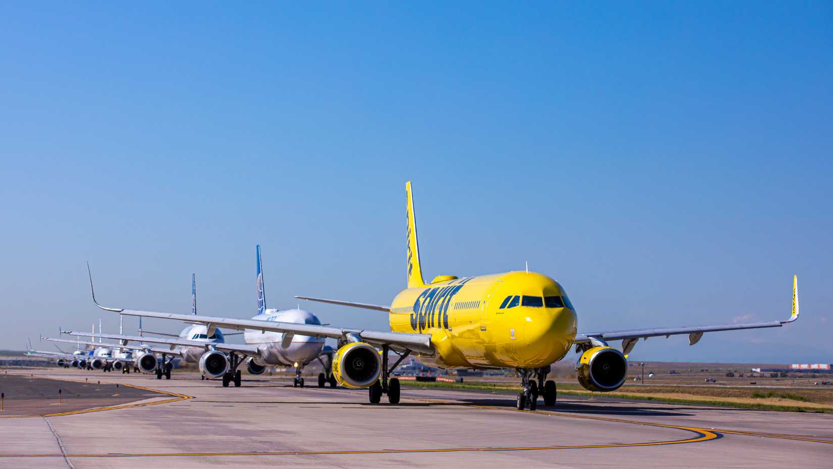 Spirit Airlines A320neo at Denver
