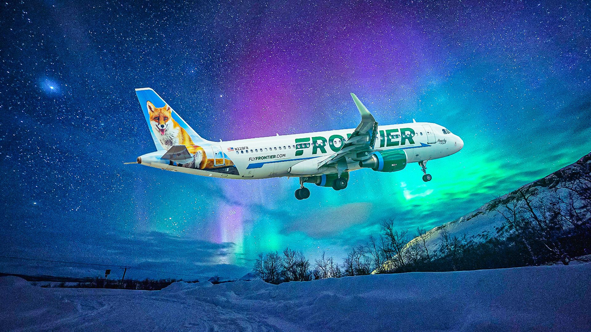 A Frontier Airlines Airbus A320 - Custom Edit