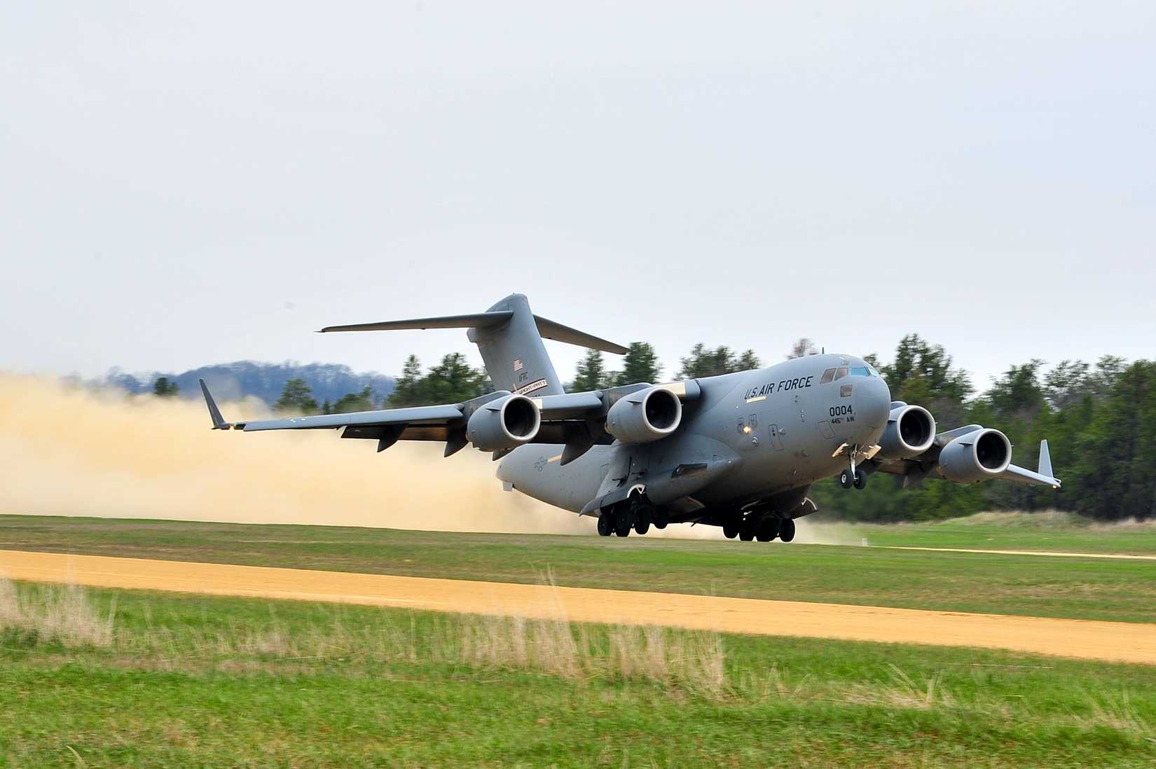 A C-17 Globe Master, 89th Airlift Wing Wright Patterson AFB, Ohio.