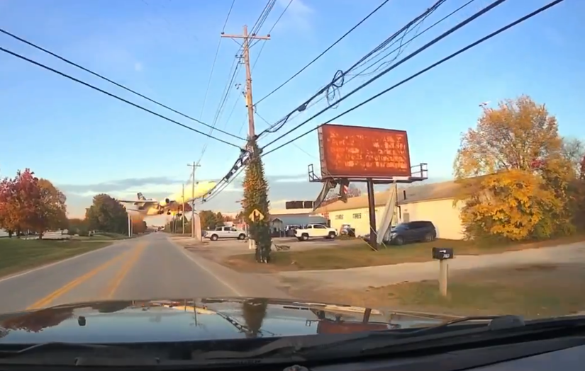 A photo of UPS Airlines Flight 2976 before crashing.