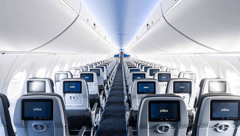 JetBlue A220 cabin