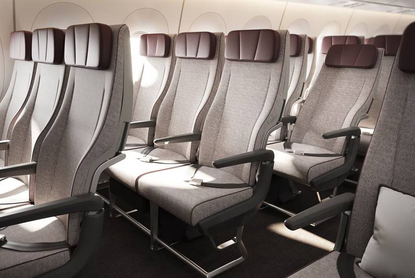 Qantas rendered A350-1000ULR Economy