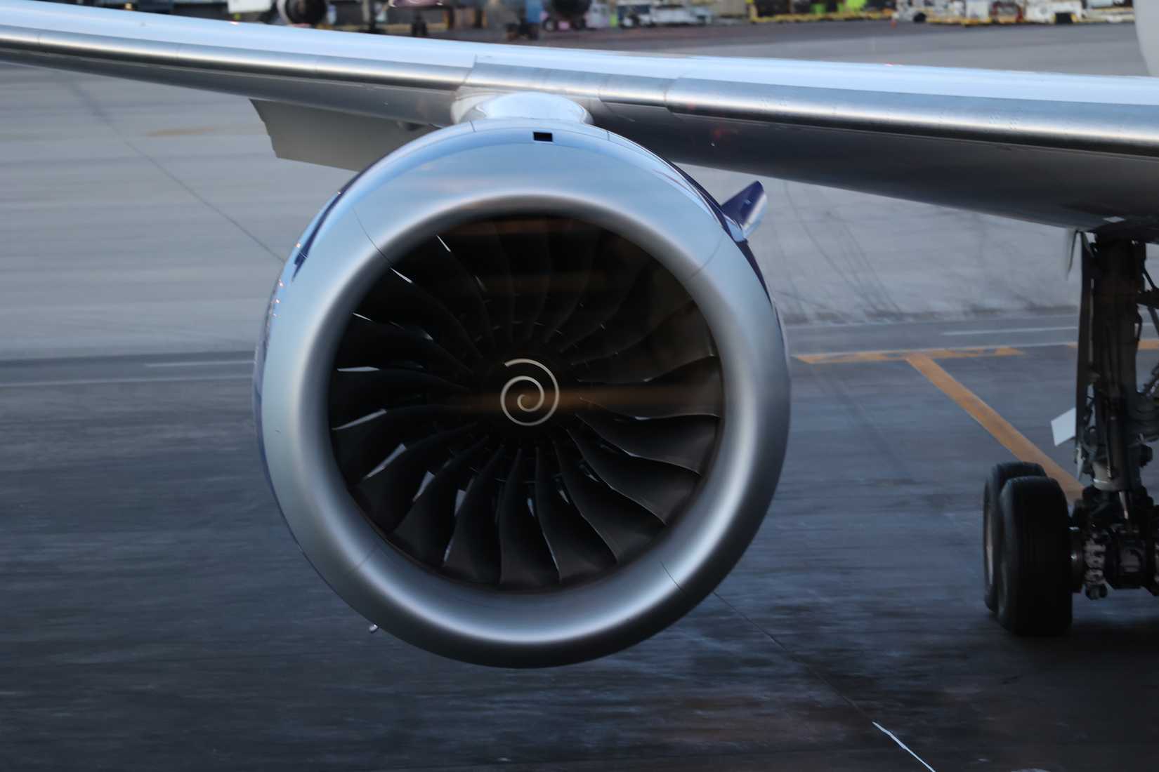 A Rolls-Royce Trent 1000 Engine On A British Airways Jet