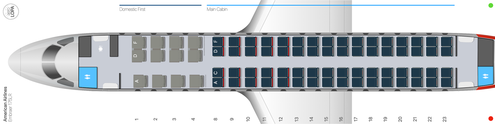 American Eagle AA_E75 seat map