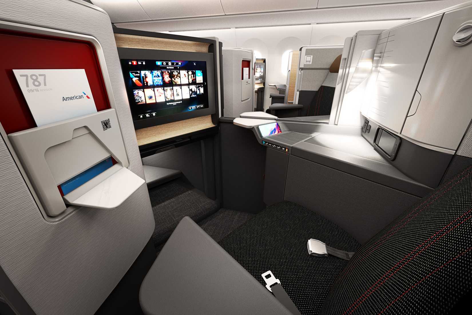 American Airlines New Boeing 787 Business Class Seat