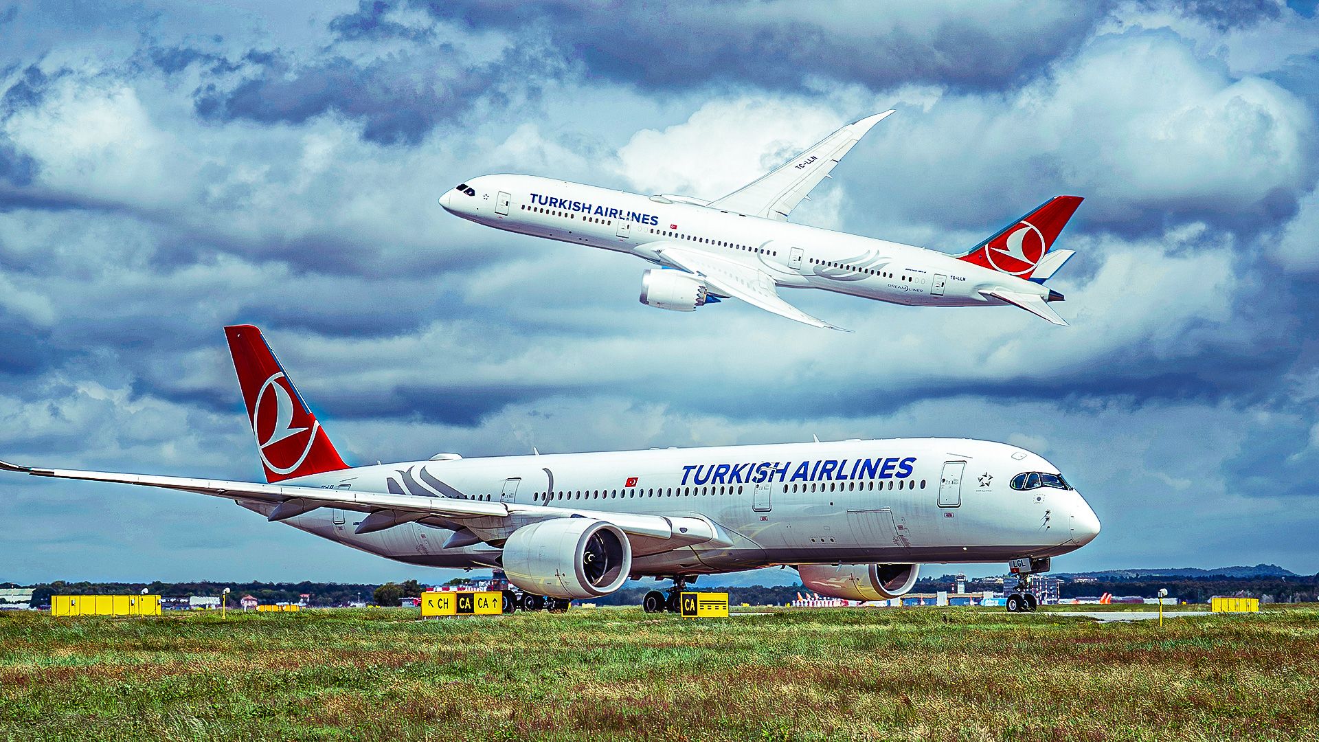 Airbus A350 and Boeing 787