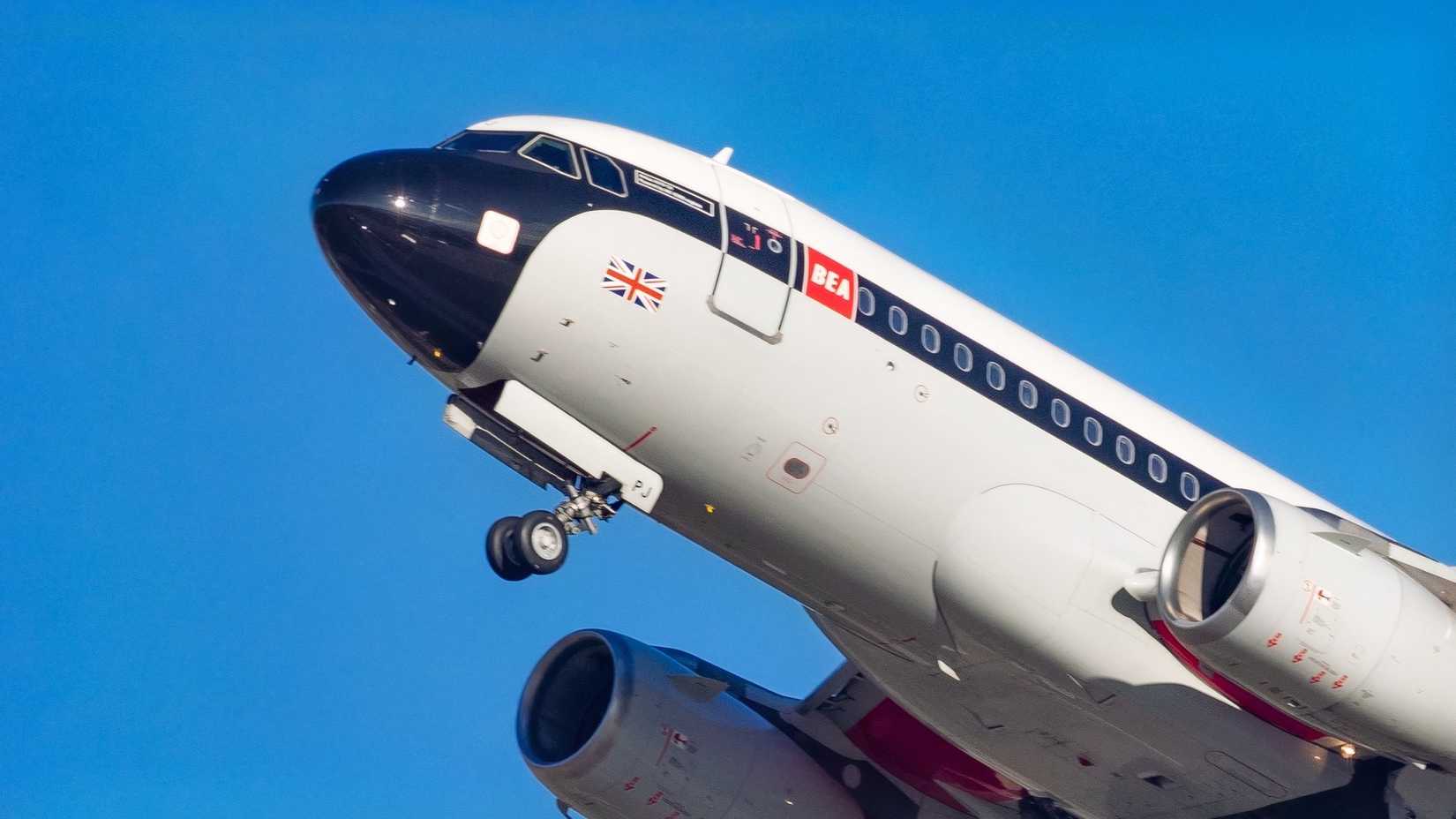 British Airways retro BEA livery Airbus A319 initial climb1