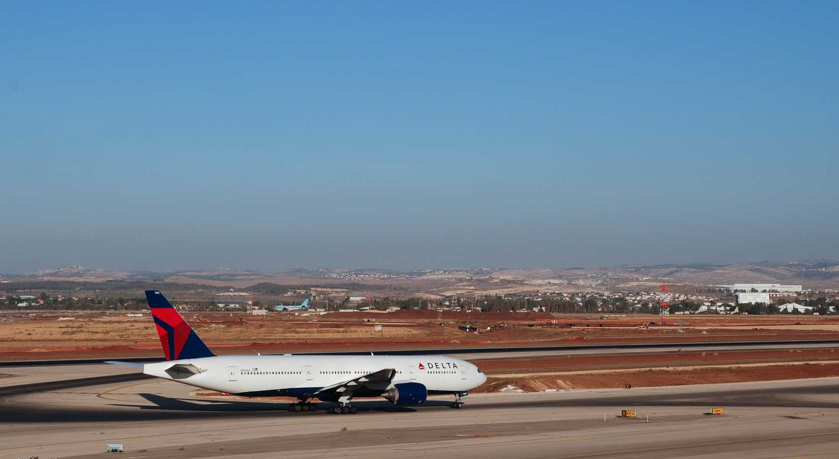 Delta Air Lines Boeing 777-232(ER) - arrived in Ben-Gurion Airport. Israel