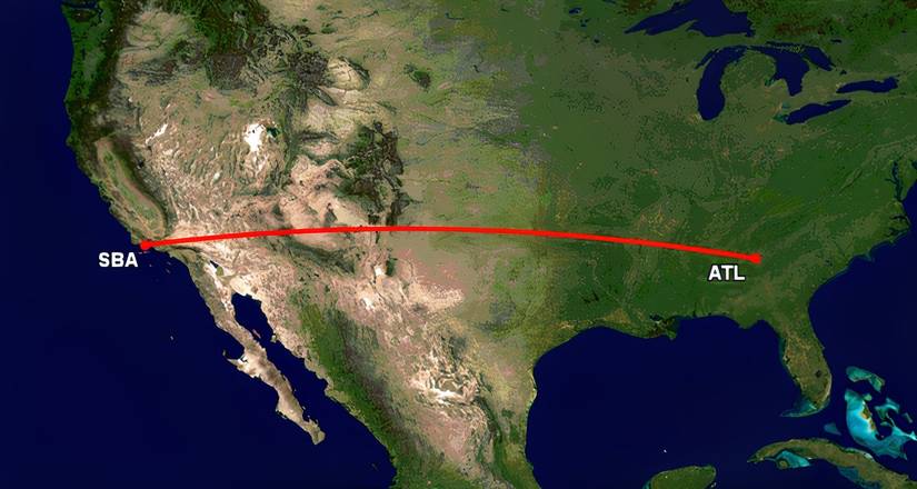 DL ATL-SBA route