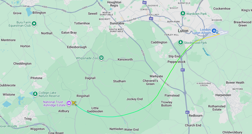 easyJet 30th Anniversary Flight Departure Map