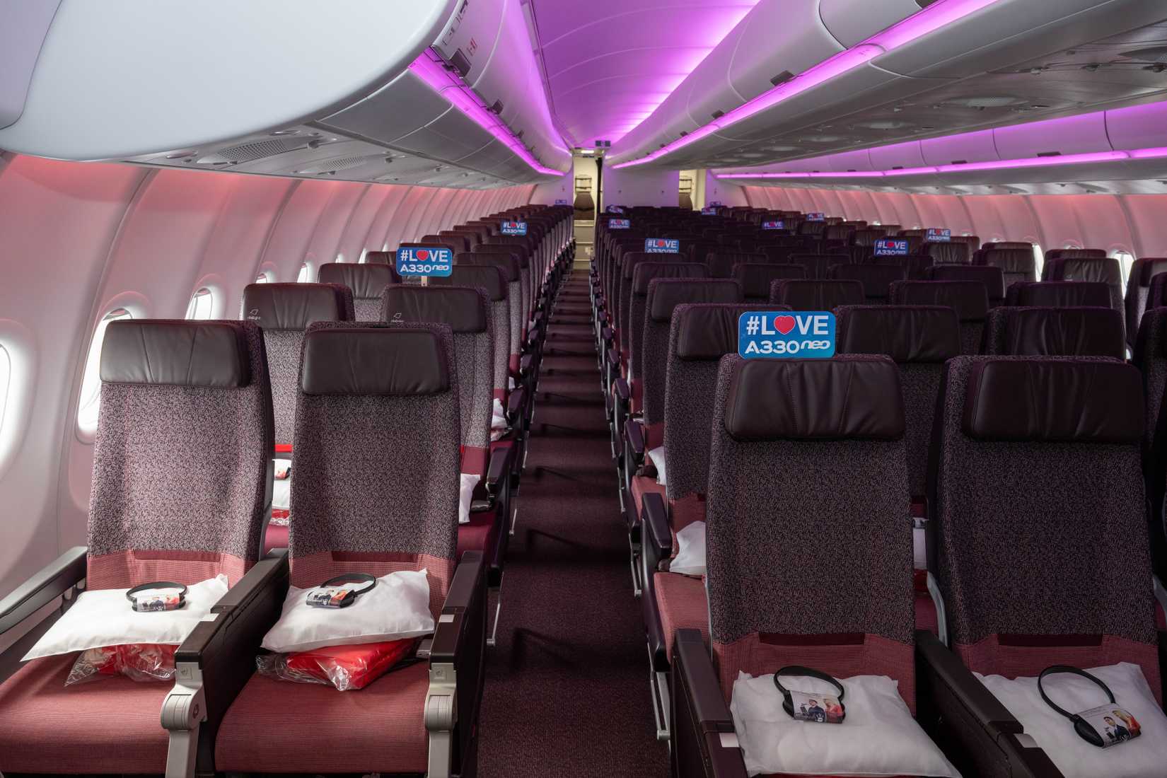 Fia Airshow 2024 Day 2-A330-900 Virgin Atlantic interior view