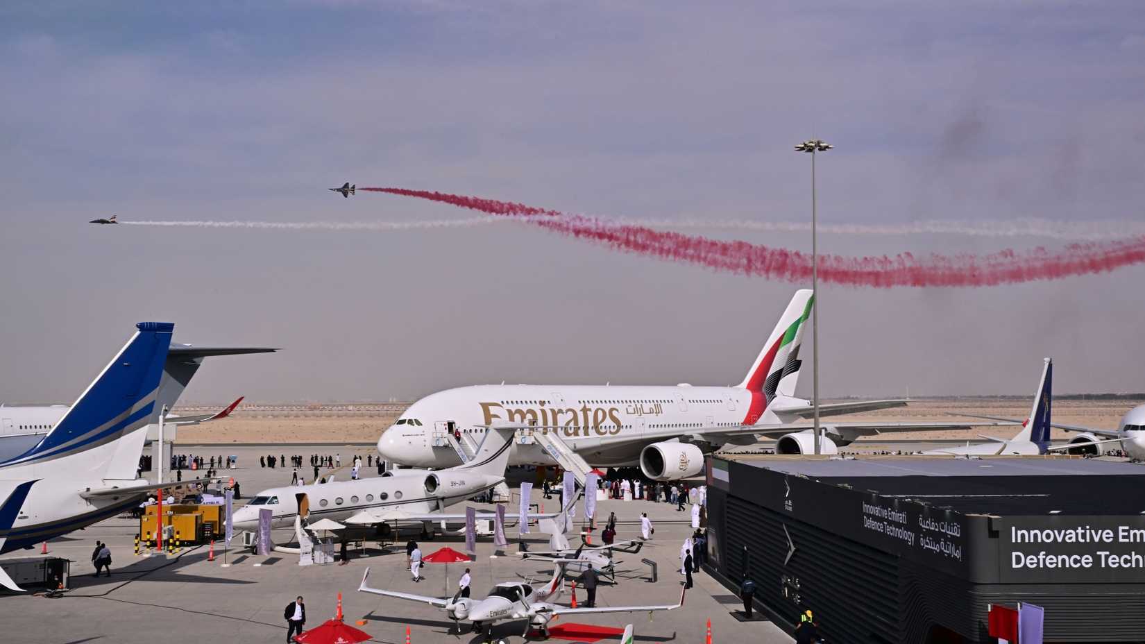 Emirates Dubai Airshow Flypast