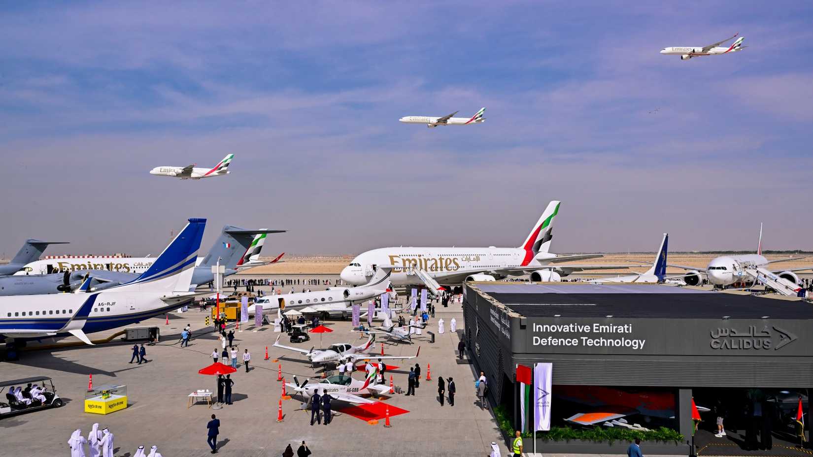 Emirates Fleet Flypast Dubai Airshow