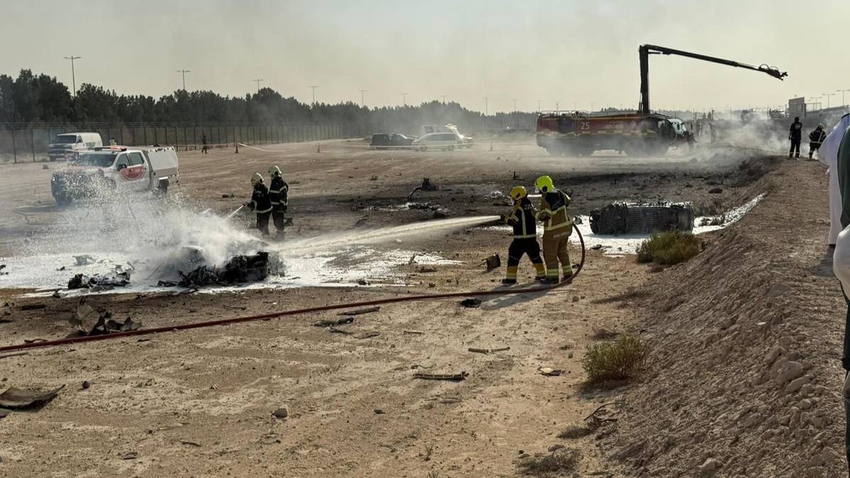 Indian HAL Tejas Fighter Jet Crashes At Dubai Airshow