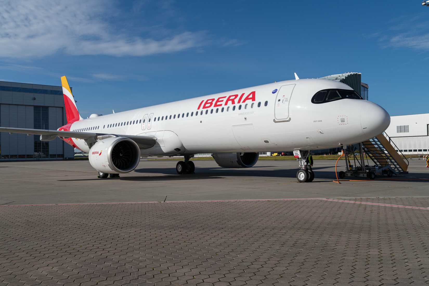 Iberia Airbus A321XLR On The Stand