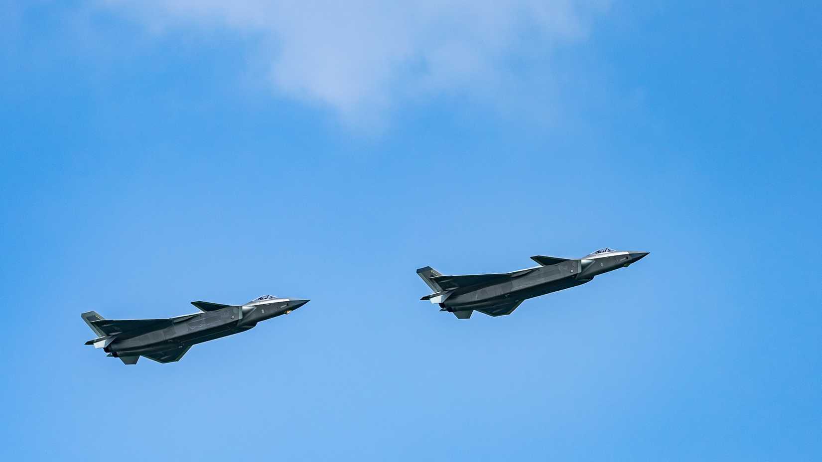 J-20 at 2023 Air Force Aviation Open Event Changchun Air Show opened in Changchun.