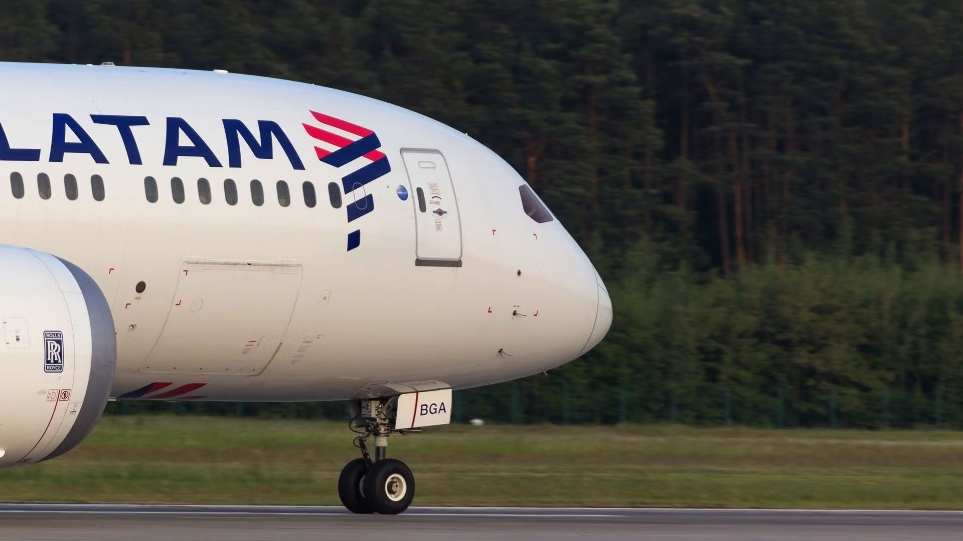 LATAM Boeing 787 On The Runway