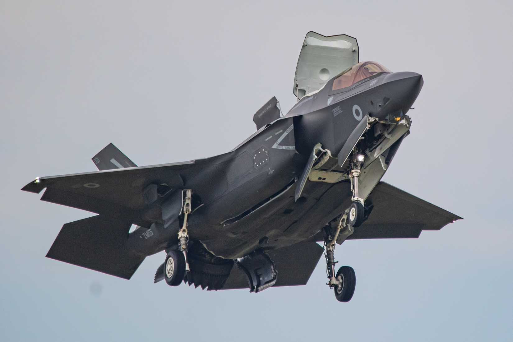 Lockheed Martin F-35 from the Royal Air Force at RAF Cosford Air Show.