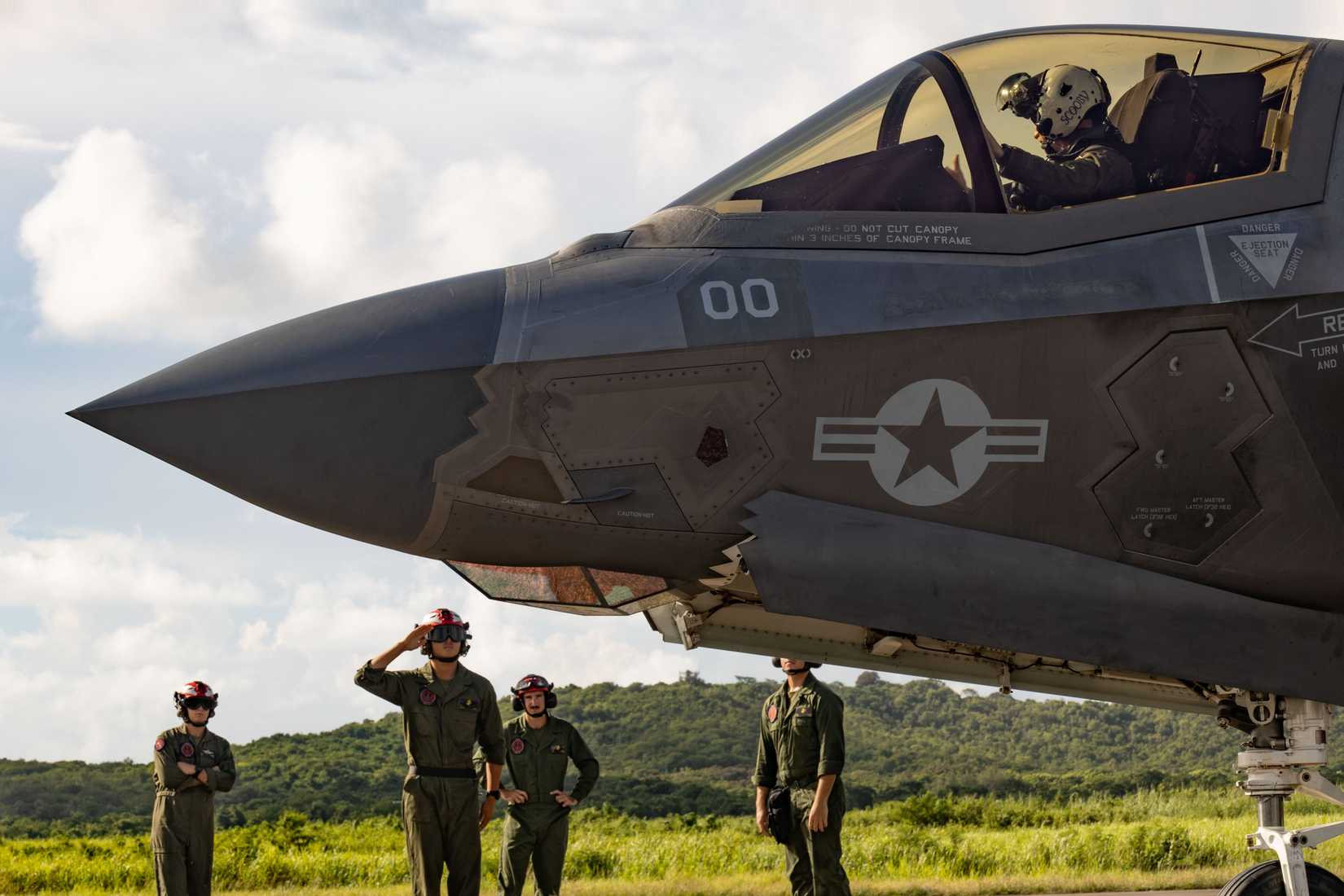 Marine Corps F-35B Lightning II assigned to VMFA-225.
