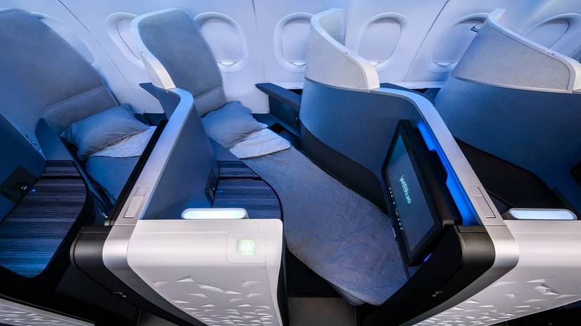 JetBlue Airbus A321LR Mint Cabin