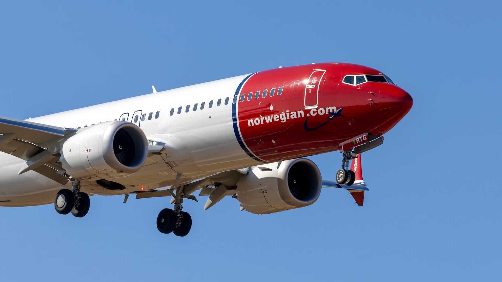 A Norwegian Air Shuttle Boeing 737 MAX Model