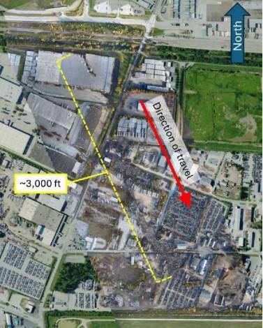 UPS Flight 2976 flight path