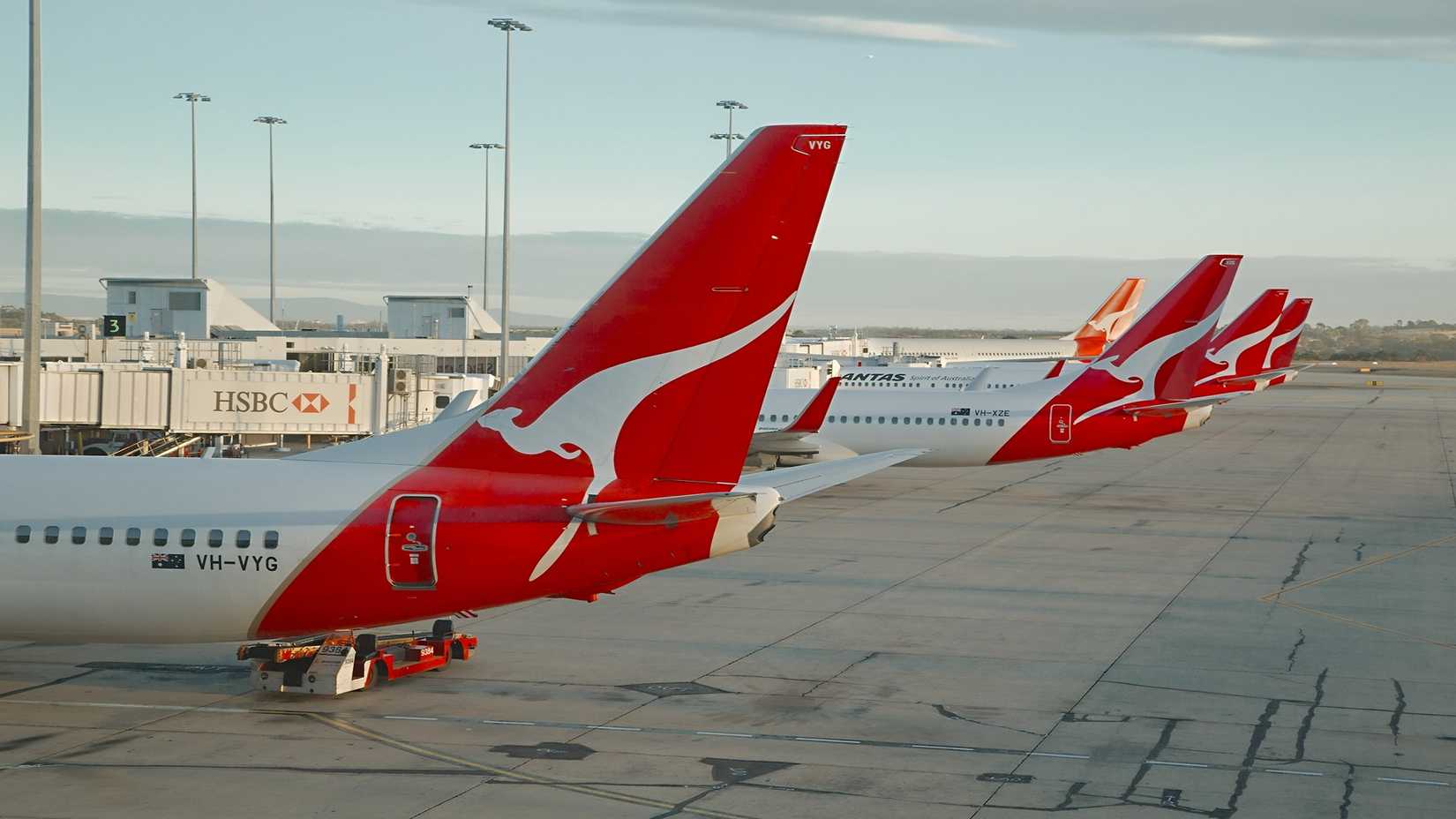 A Look At Qantas Boeing 737s On The Tarmac