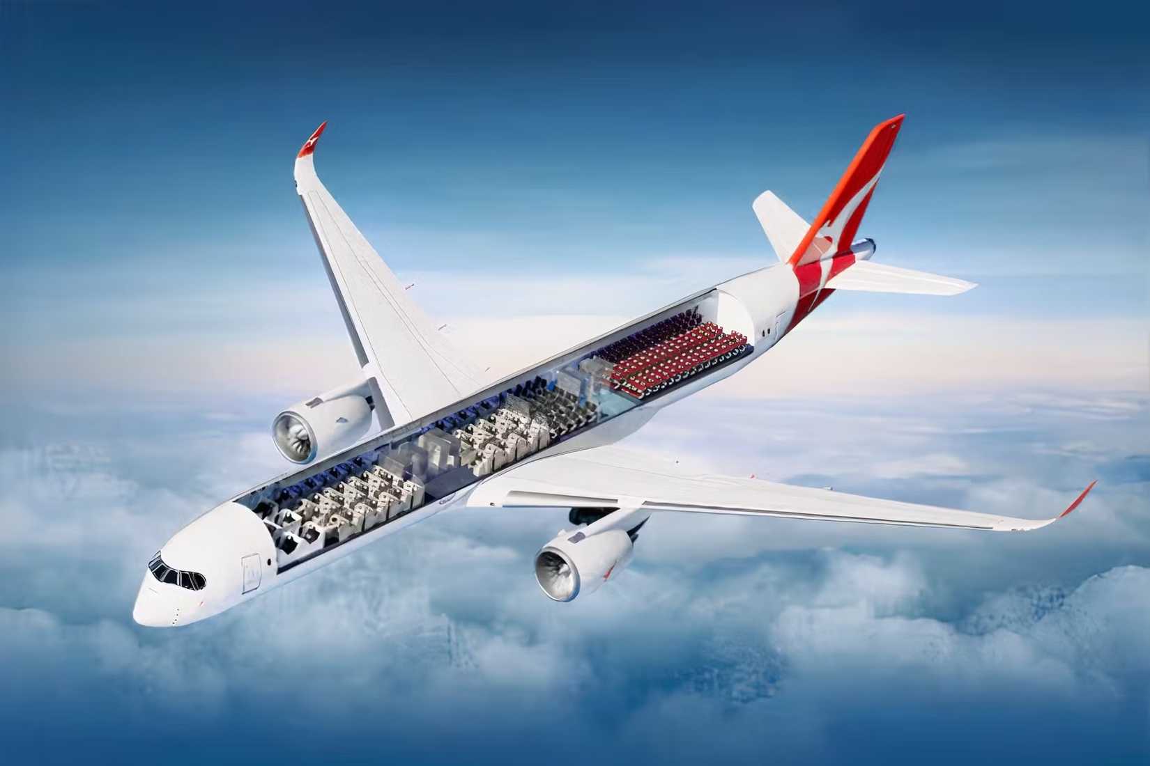 Qantas Airbus A350 Cabin Diagram